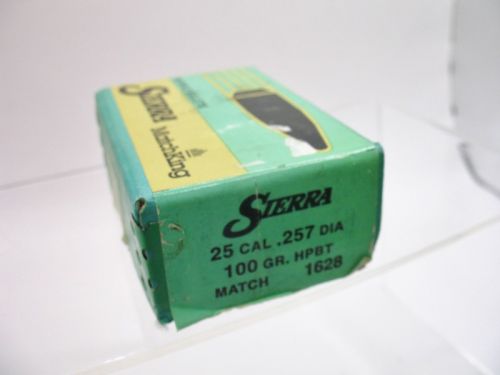 SIERRA 1628 MatchKing 25 Cal. .257 100 gr HPBT 